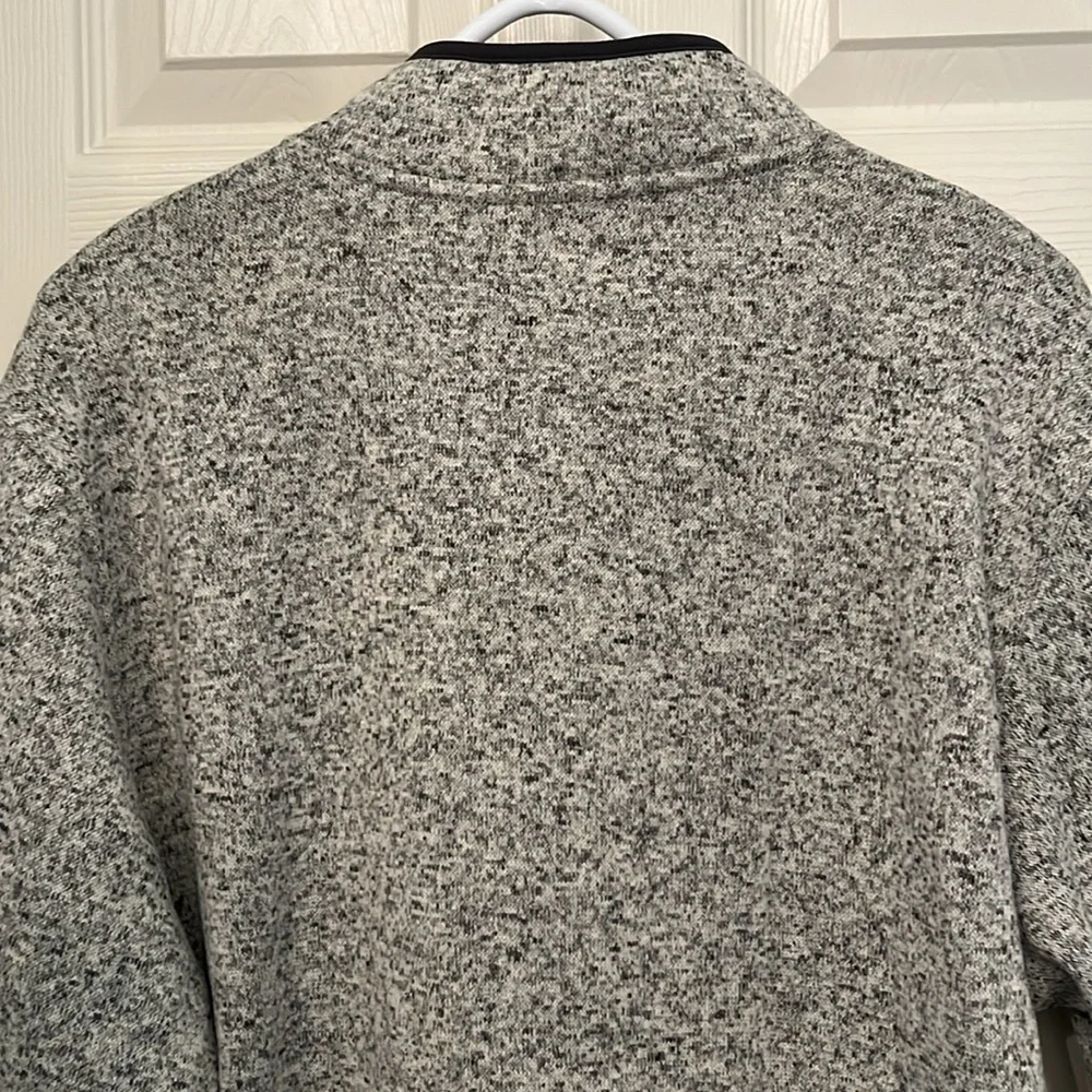 Eddie Bauer Men’s Gray Radiator Fleece Snap Mock‎ Pullover Size Extra Large